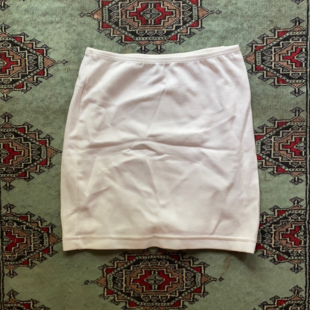 Tight White Mini Skirt
